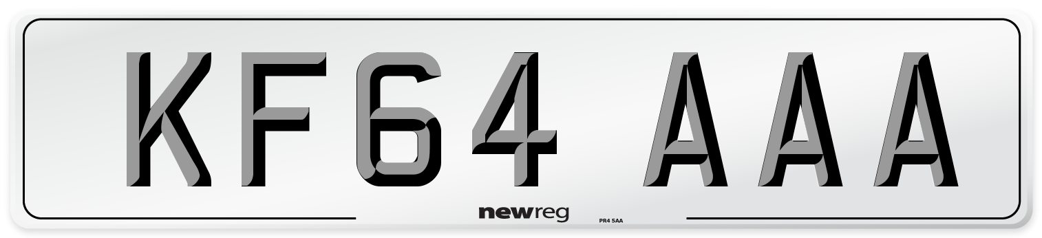KF64 AAA Number Plate from New Reg
